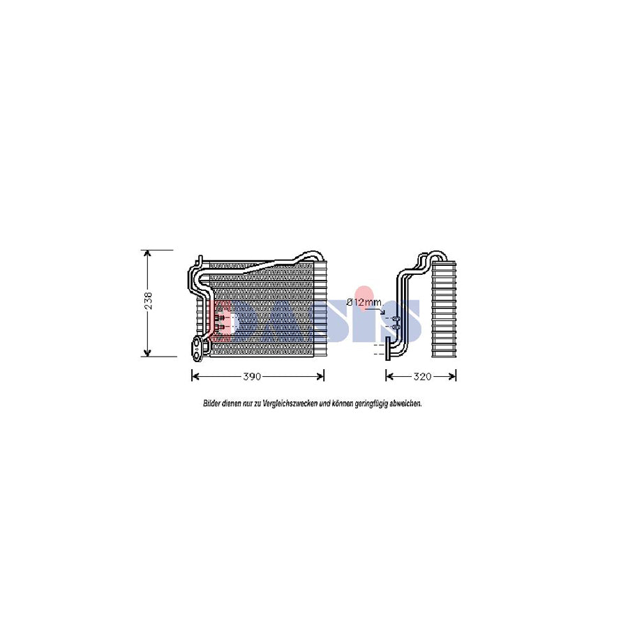 AKS Dasis 820009N Air Conditioning Evaporator | ML Performance UK