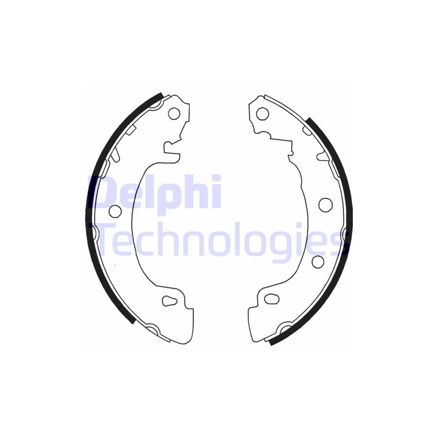 Delphi Ls1724 Brake Shoe Set