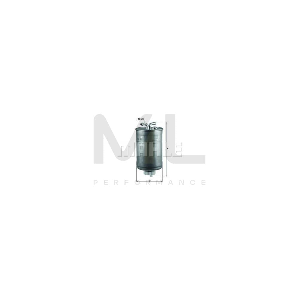 MAHLE ORIGINAL KL 41 Fuel filter In-Line Filter | ML Performance Car Parts