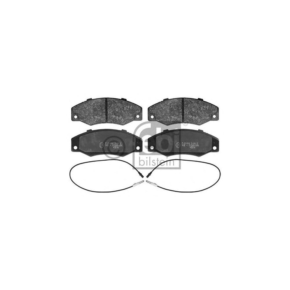 Febi Bilstein 16379 Brake Pad Set For Renault 21 Front Axle, Incl. Wear Warning Contact | ML Performance Car Parts