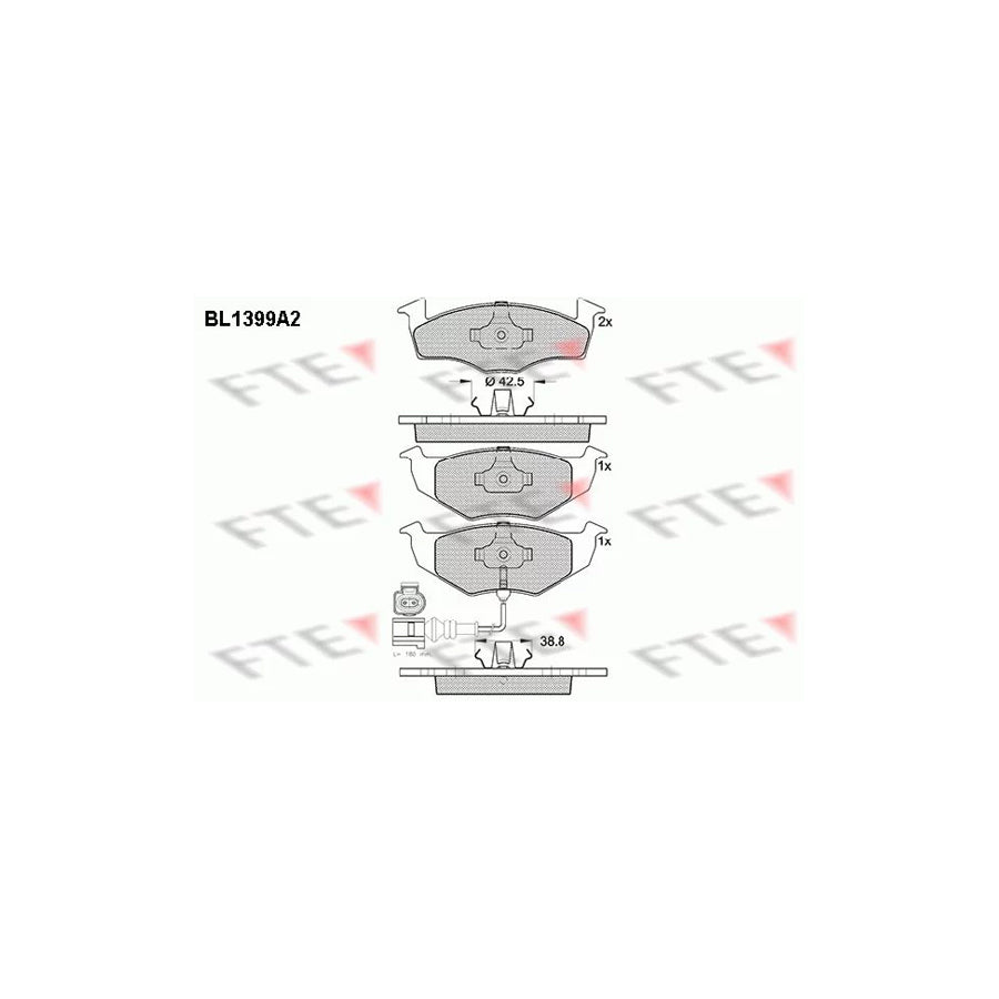 Fte 9010172 Brake Pad Set | ML Performance UK Car Parts