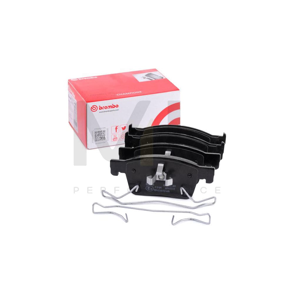 Brembo P 59 091 Brake Pad Set With Acoustic Wear Warning | ML Performance Car Parts