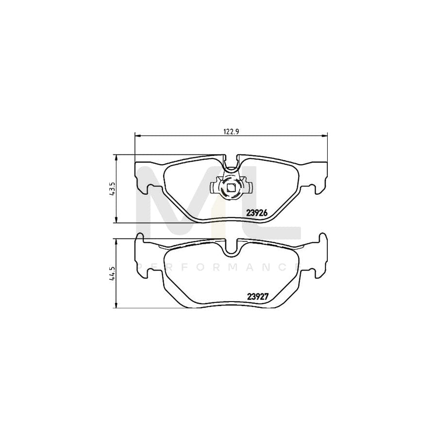 TEXTAR 2392601 Brake pad set prepared for wear indicator | ML Performance Car Parts