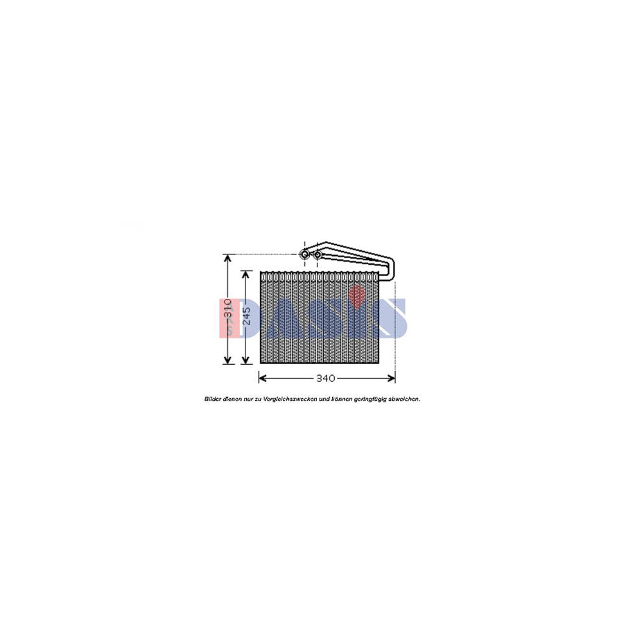 AKS Dasis 820011N Air Conditioning Evaporator | ML Performance UK