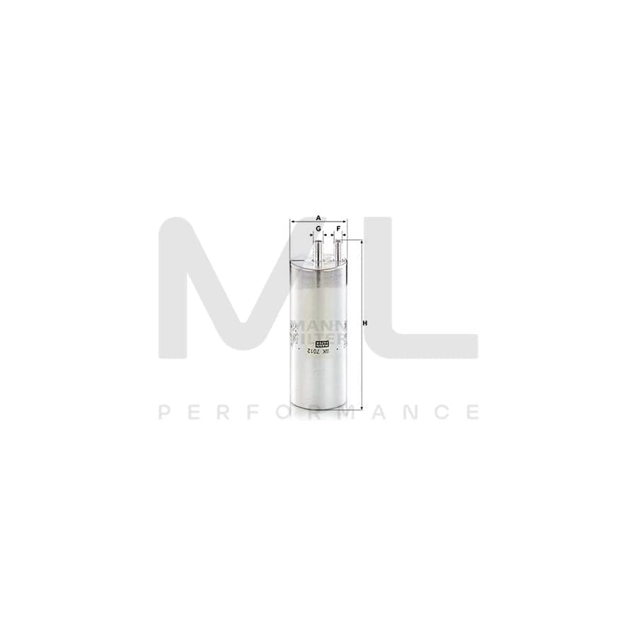 MANN-FILTER WK 7012 Fuel filter In-Line Filter | ML Performance Car Parts