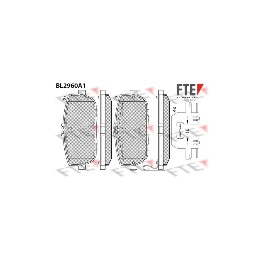 Fte 9011203 Brake Pad Set | ML Performance UK Car Parts