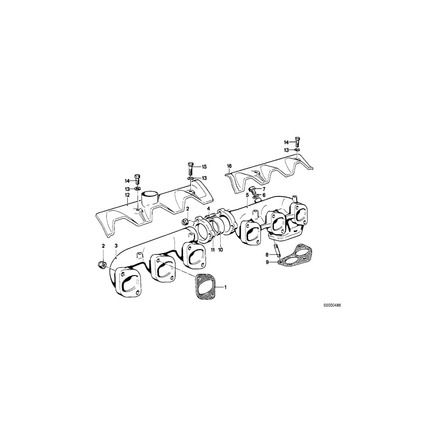 Genuine BMW 11621251423 E23 E28 E12 Flange (Inc. 3.0CS, 520 & 525i) | ML Performance UK Car Parts