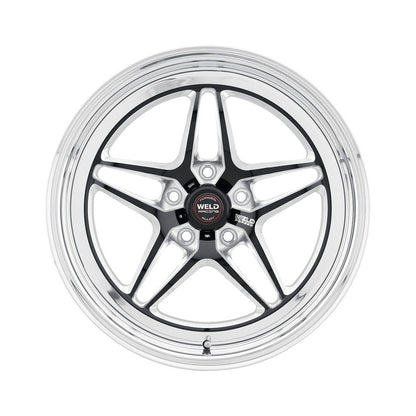 Weld 81MB-510G55C S81 Hd Wheel 15x10 5x135 ET0 BS5.5 Black Center - Polished Shell