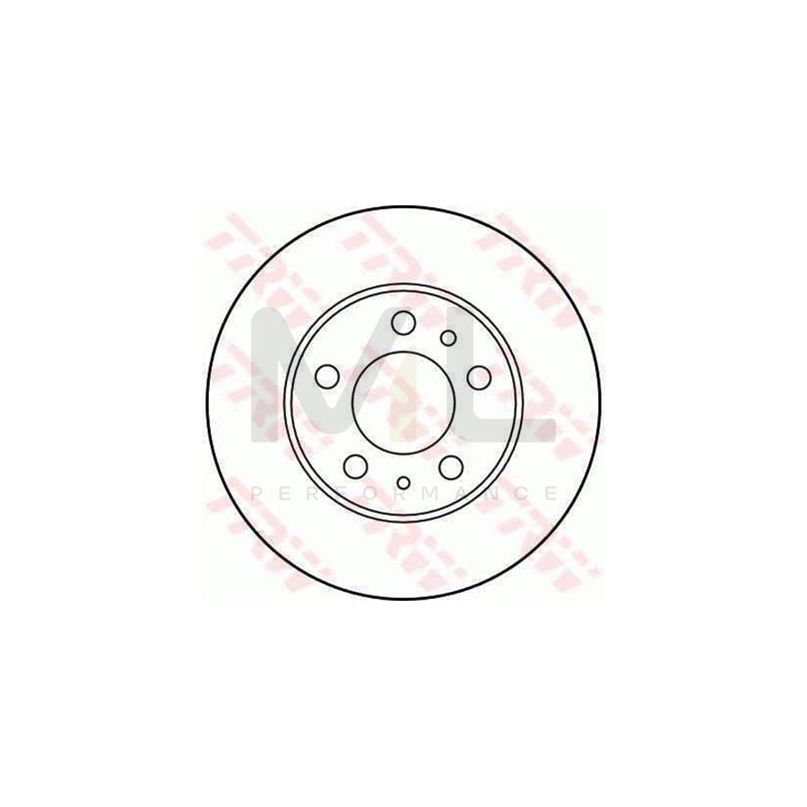 TRW DF1686 Brake Disc for VOLVO 240 Saloon (P242, P244) Solid | ML Performance Car Parts