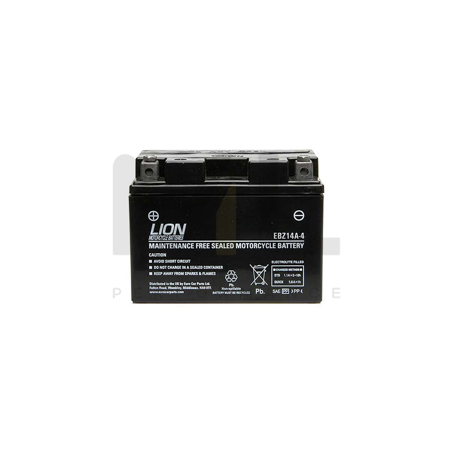 Lion Motor Cycle Battery (EBZ14A-4) | ML Performance UK Car Parts