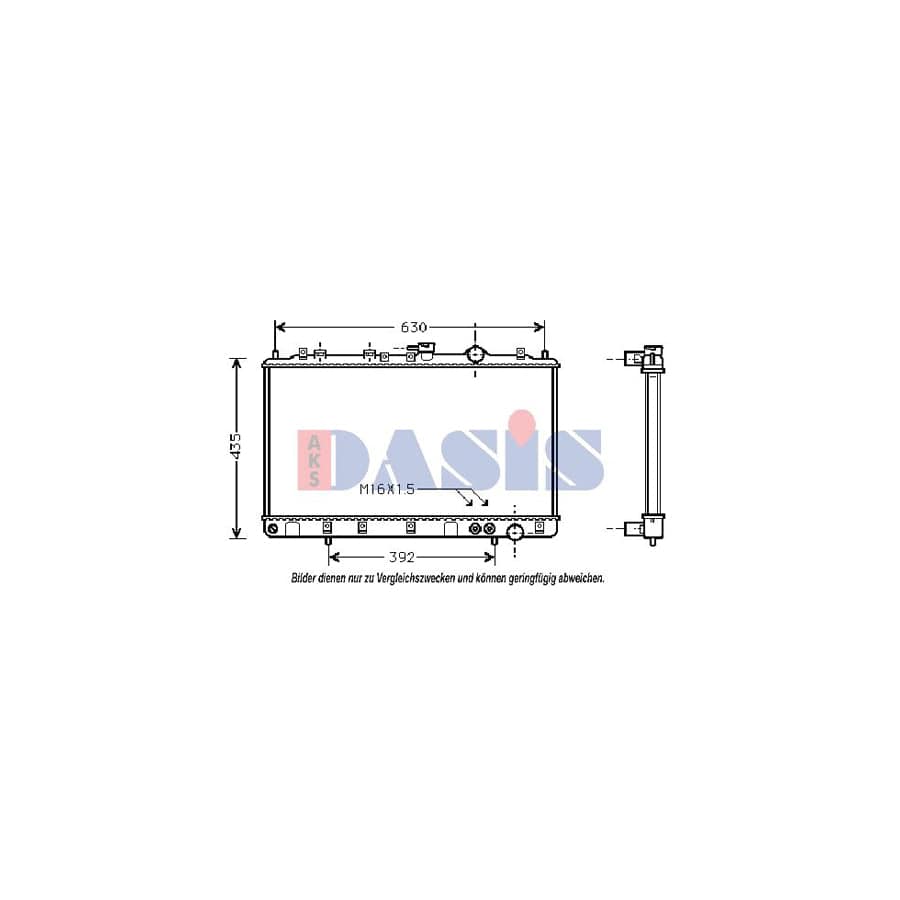 AKS Dasis 560360N Engine Radiator For Hyundai Santamo | ML Performance UK