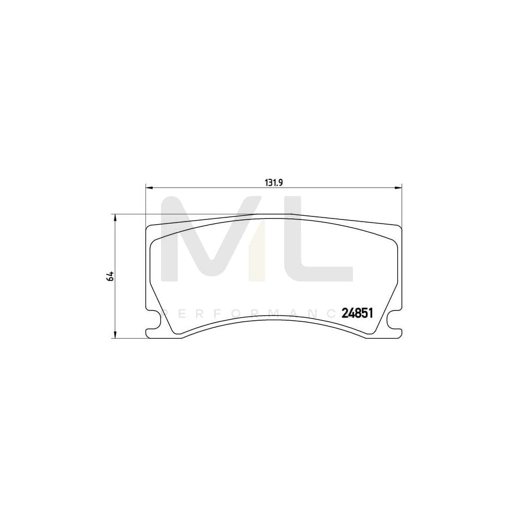 Brembo P 36 024 Brake Pad Set Excl. Wear Warning Contact | ML Performance Car Parts