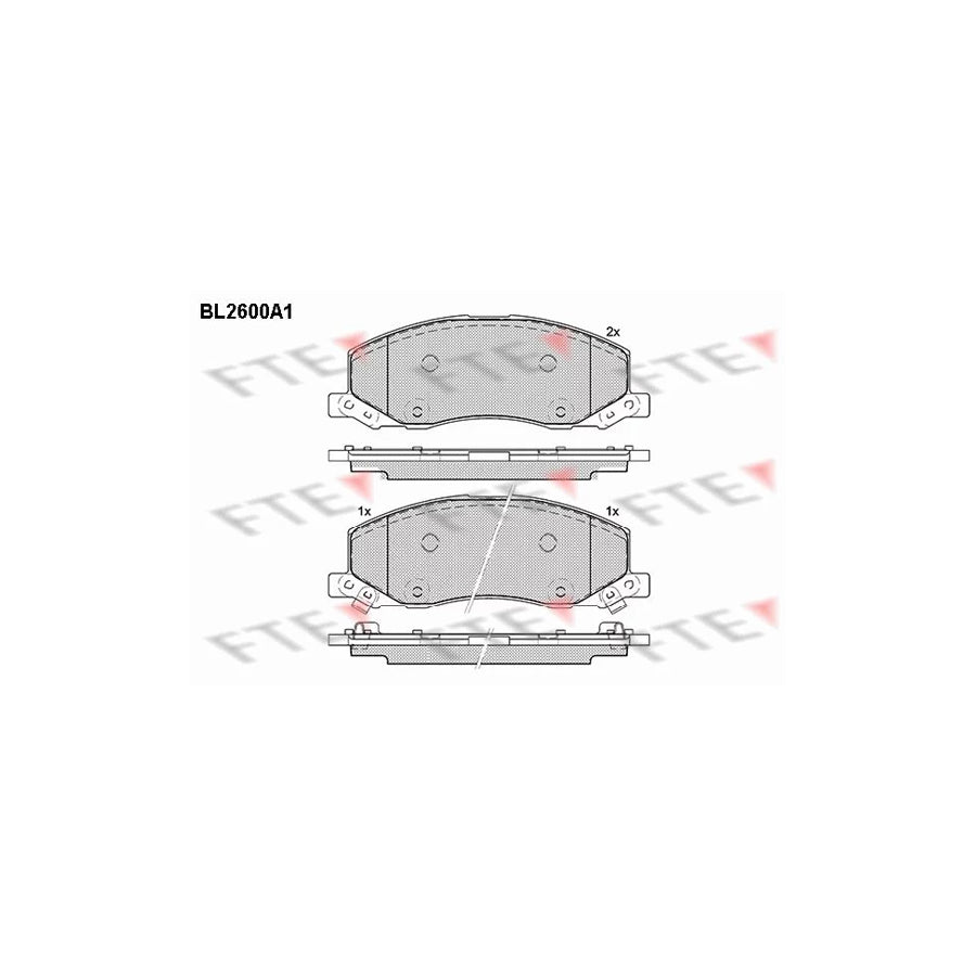 Fte BL2600A1 Brake Pad Set | ML Performance UK Car Parts