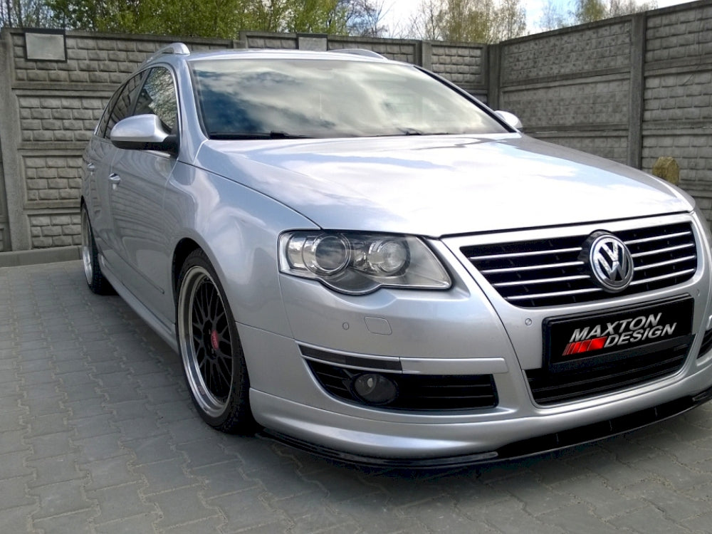 Maxton Design VW-PA-3C-RLINE-FD1T Front Splitter VW Passat B6 R-line (2005-2010) | ML Performance UK Car Parts