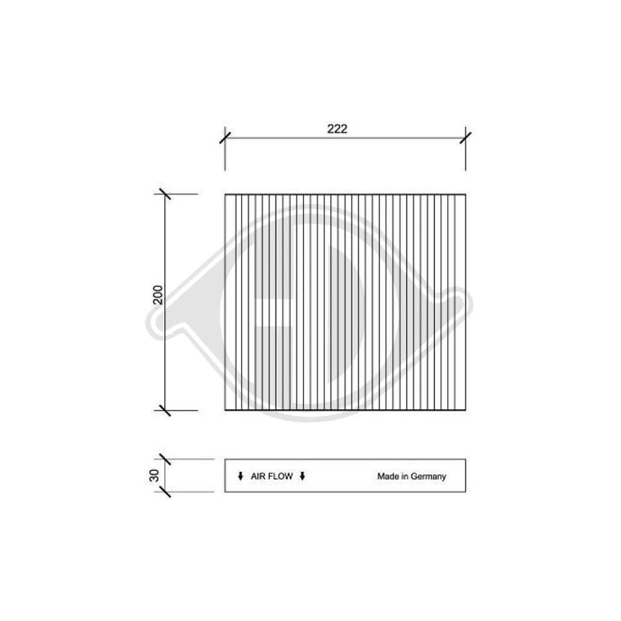 DIEDERICHS DCI0056 Pollen Filter | ML Performance UK Car Parts