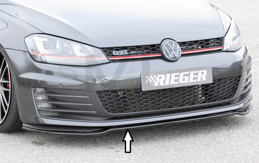 Rieger 00088099 VW Mk7 Golf Front Splitter (GTI & GTD) 1 | ML Performance UK Car Parts