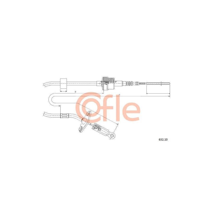 Cofle 92.632.10 Clutch Cable