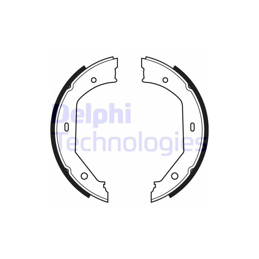 Delphi Ls1857 Handbrake Shoes