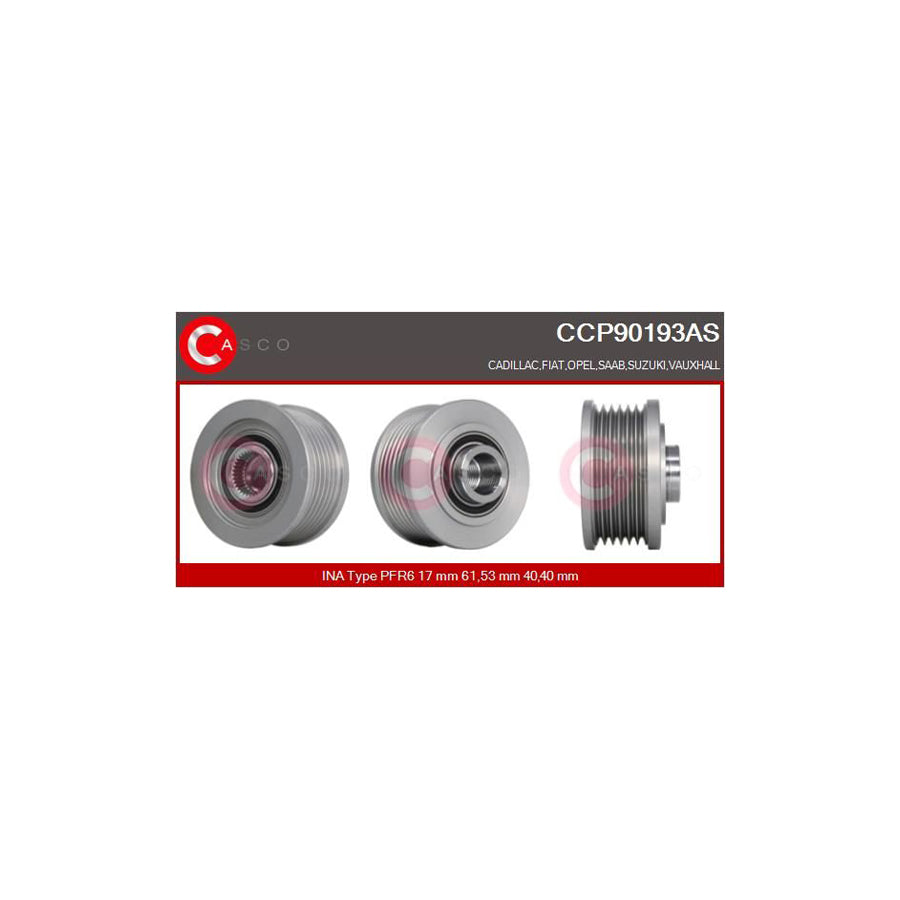 Casco Ccp90193As Pulley, Alternator | ML Performance UK Car Parts