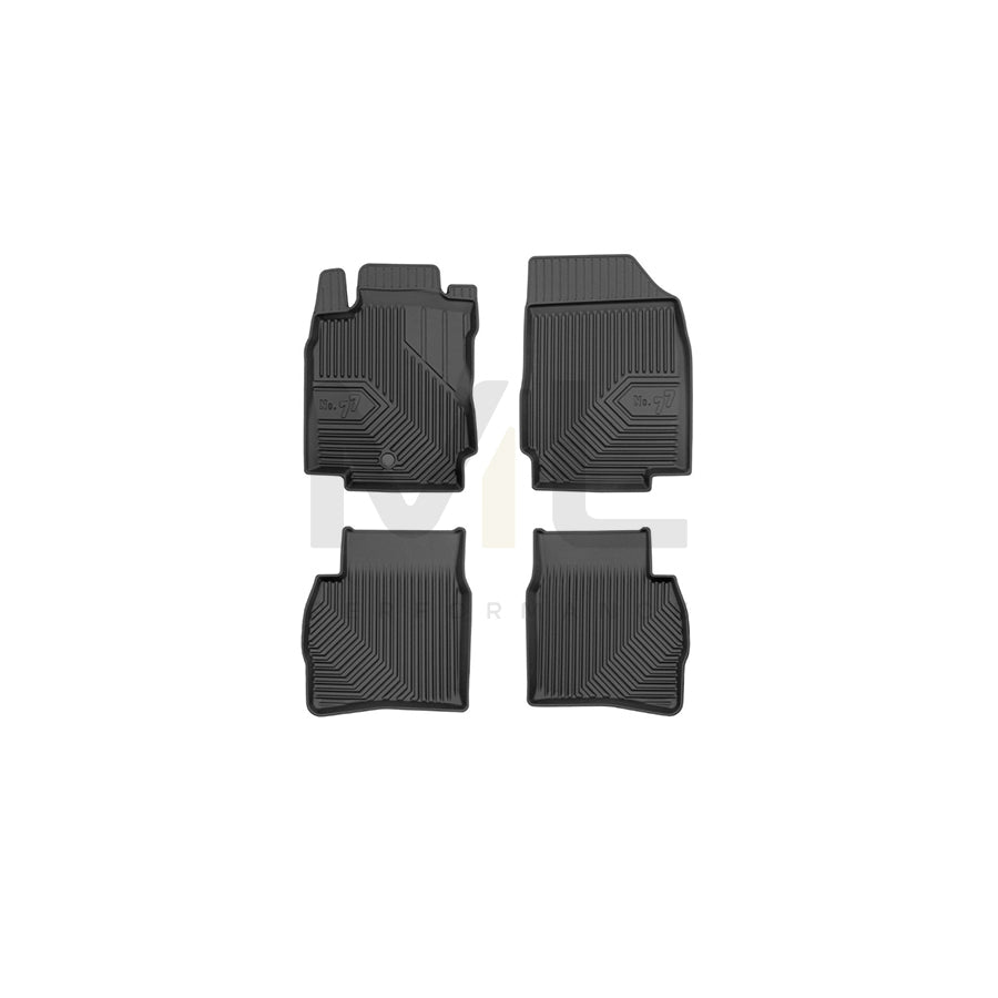 FROGUM Tailored, No.77 77408074 Floor mat set for NISSAN Note I (E11, NE11) Elastomer, Front and Rear, Quantity: 4, Black | ML Performance Car Parts