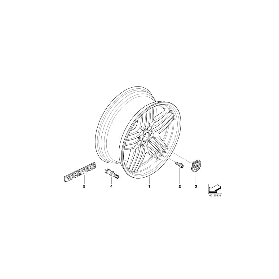 Genuine BMW 36118022581 E52 Wheel Bolt L=51,5mm (Inc. ALPINA V8) | ML Performance UK Car Parts