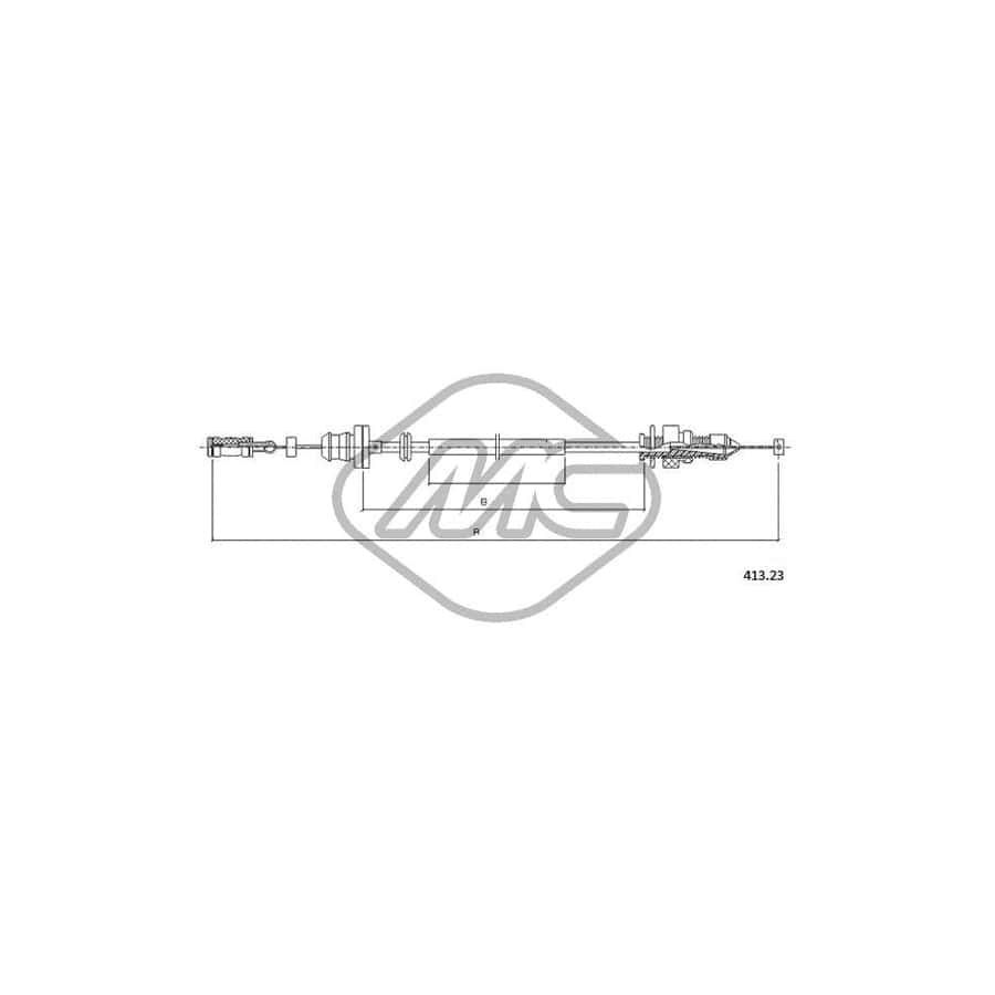 Metalcaucho 81552 Throttle Cable for FIAT PUNTO | ML Performance UK Car Parts