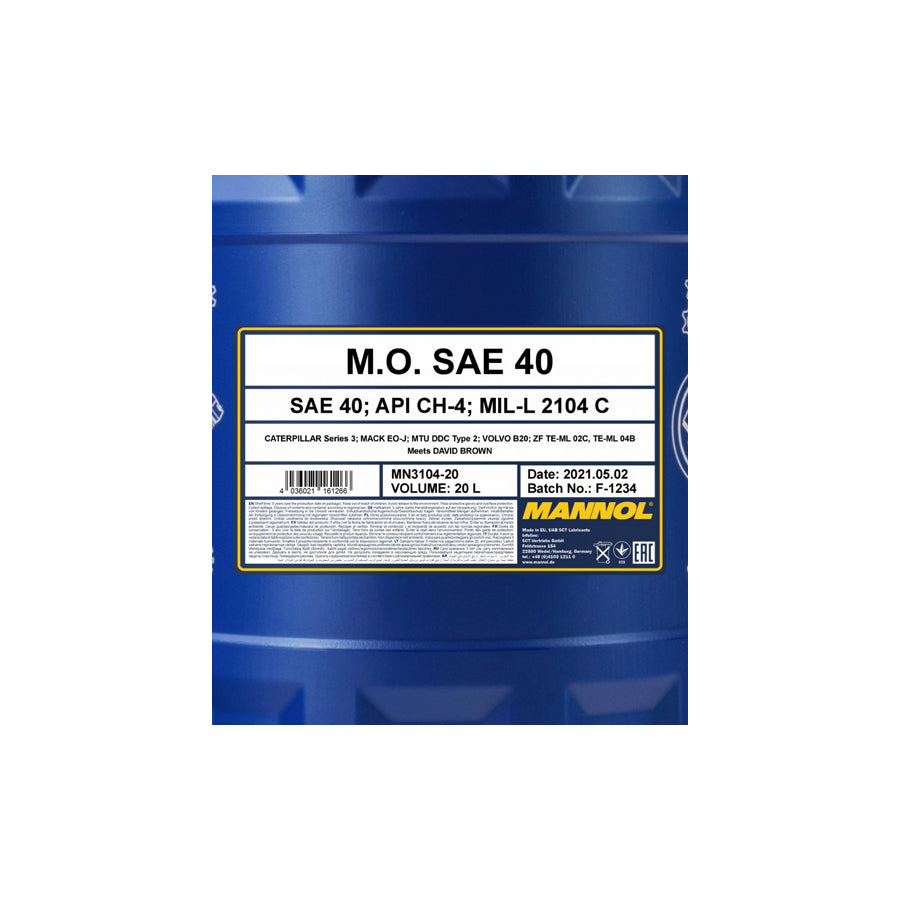 MANNOL M.O. SAE 40 MN310420 Multi-function Oil | ML Performance UK Car Parts