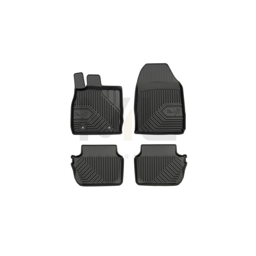 FROGUM Tailored 77407565 Floor mat set for FORD FIESTA Elastomer, Front and Rear, Quantity: 4, Black | ML Performance Car Parts