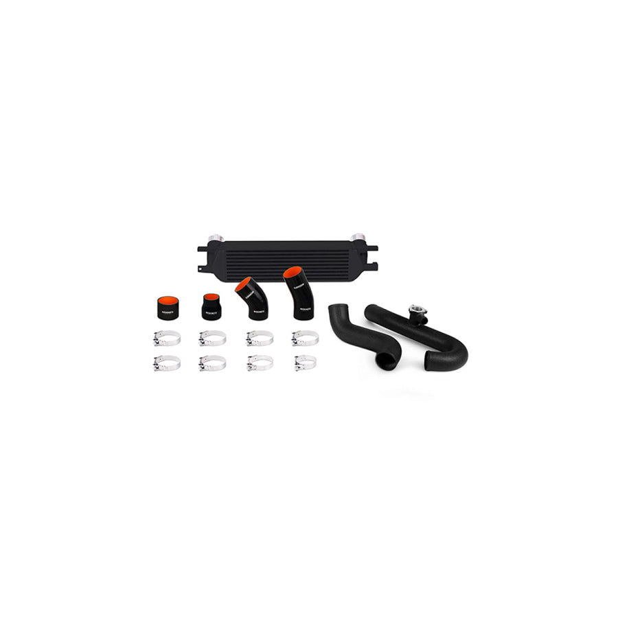 Mishimoto MMINT-MUS4-15KWBK 2015 Ford Mustang EcoBoost Performance Intercooler Kit - Black Core Wrinkle Black Pipes