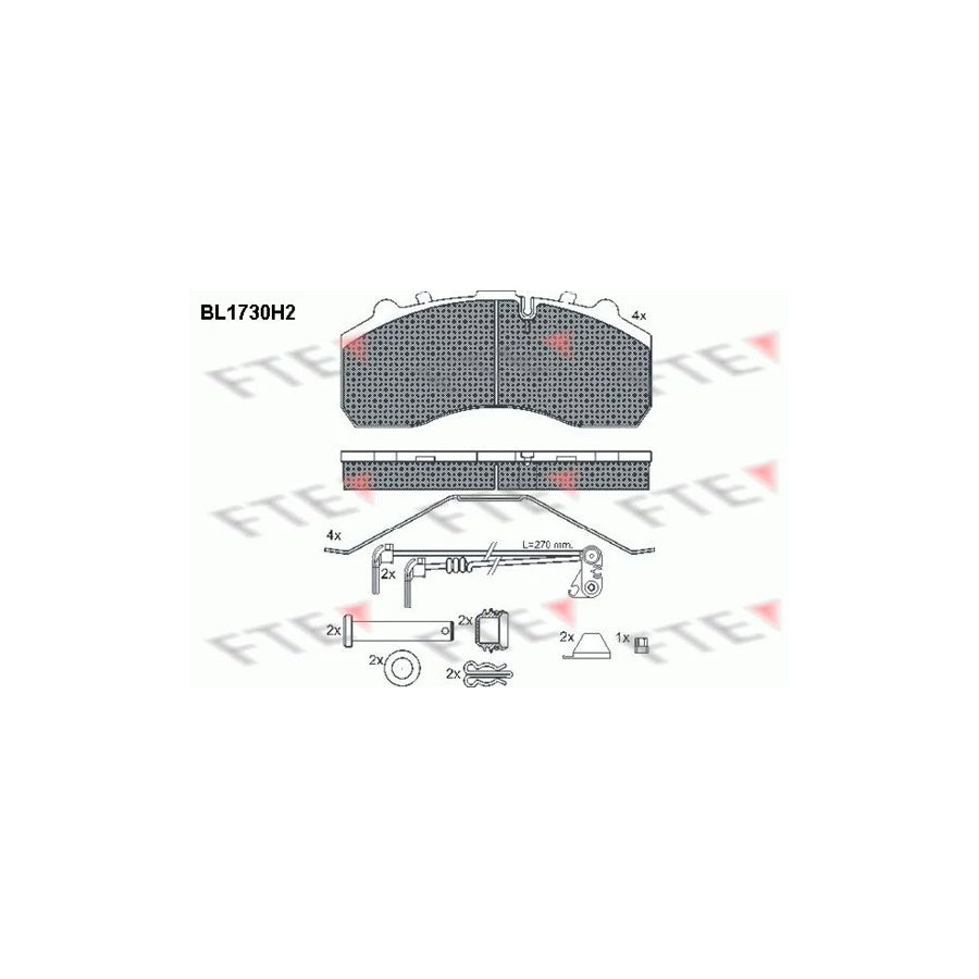 Fte BL1730H2 Brake Pad Set | ML Performance UK Car Parts