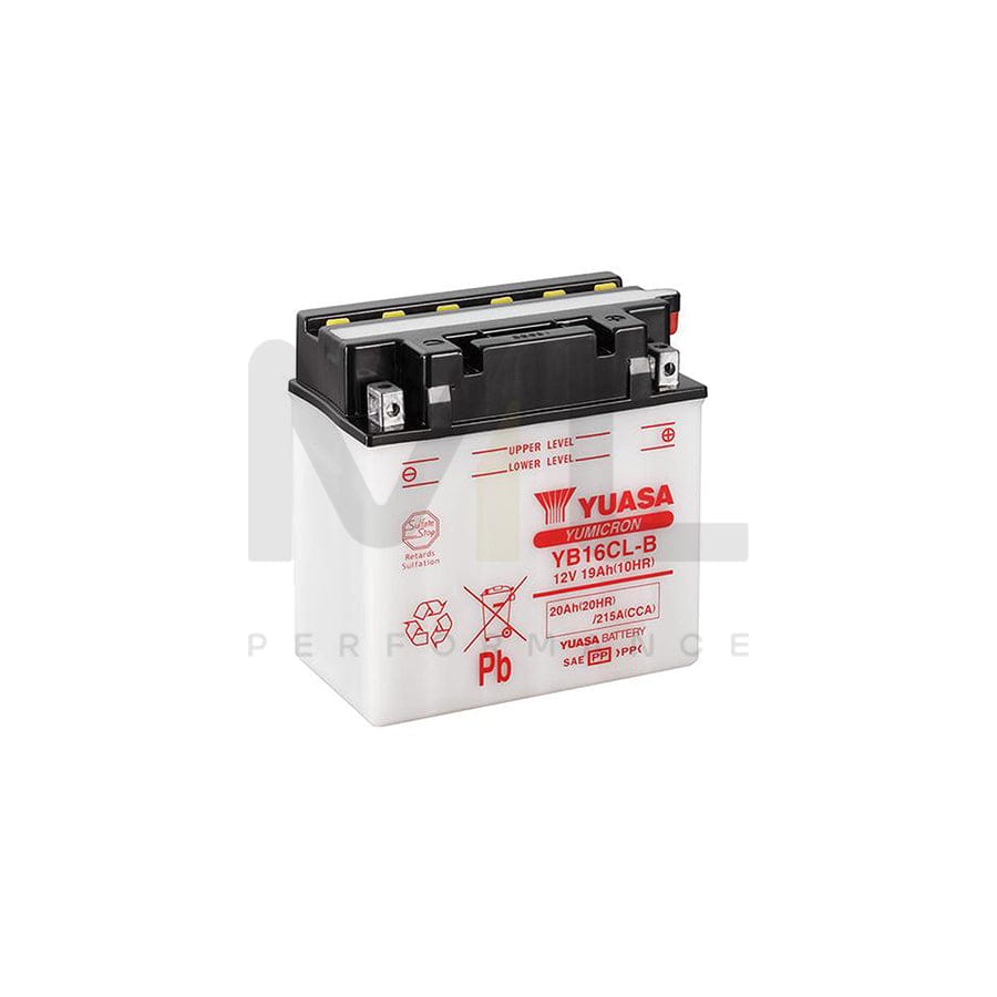 Yuasa YB16CL-B 12v Motorbike & Motorcycle Battery | ML Performance UK Car Parts