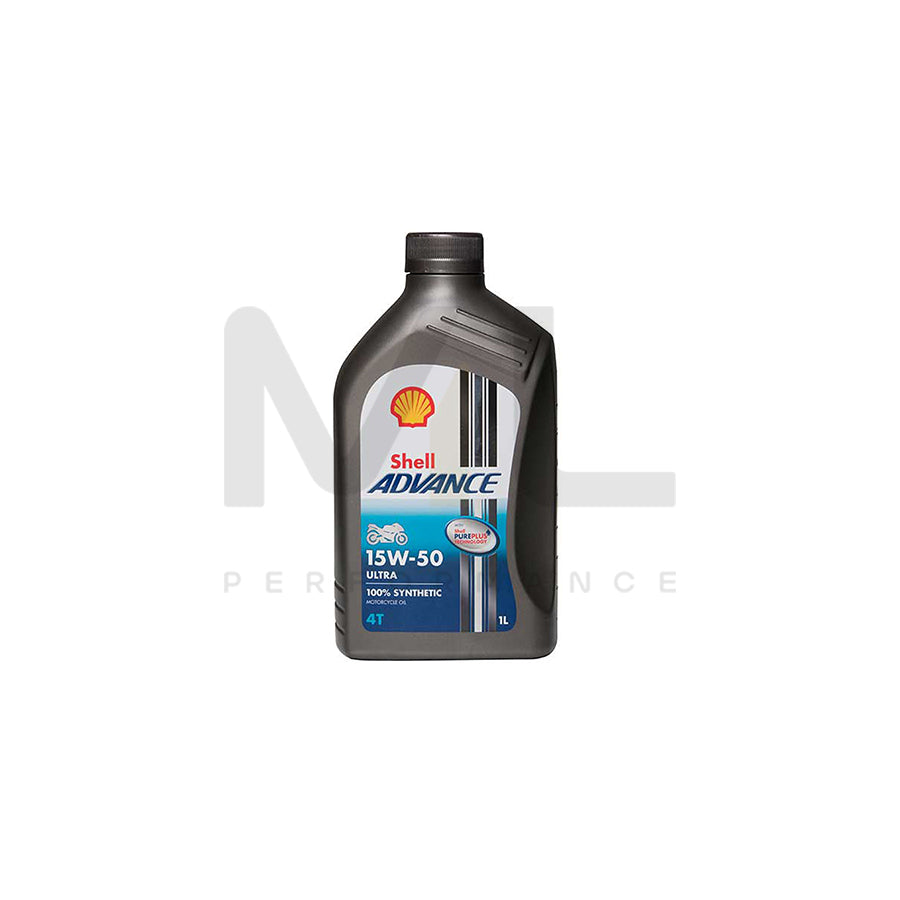 Shell Advance 4T 15W-50 Ultra FS Motorcycle 4 Stroke - 1Ltr Engine Oil ML Performance UK ML Car Parts