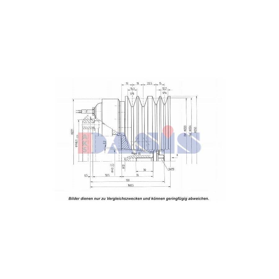 AKS Dasis 851280N Ac Compressor Clutch | ML Performance UK