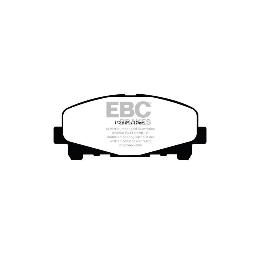 EBC PD13KF801 Honda Accord Yellowstuff Front Brake Pad & GD Disc Kit 2 | ML Performance UK Car Parts