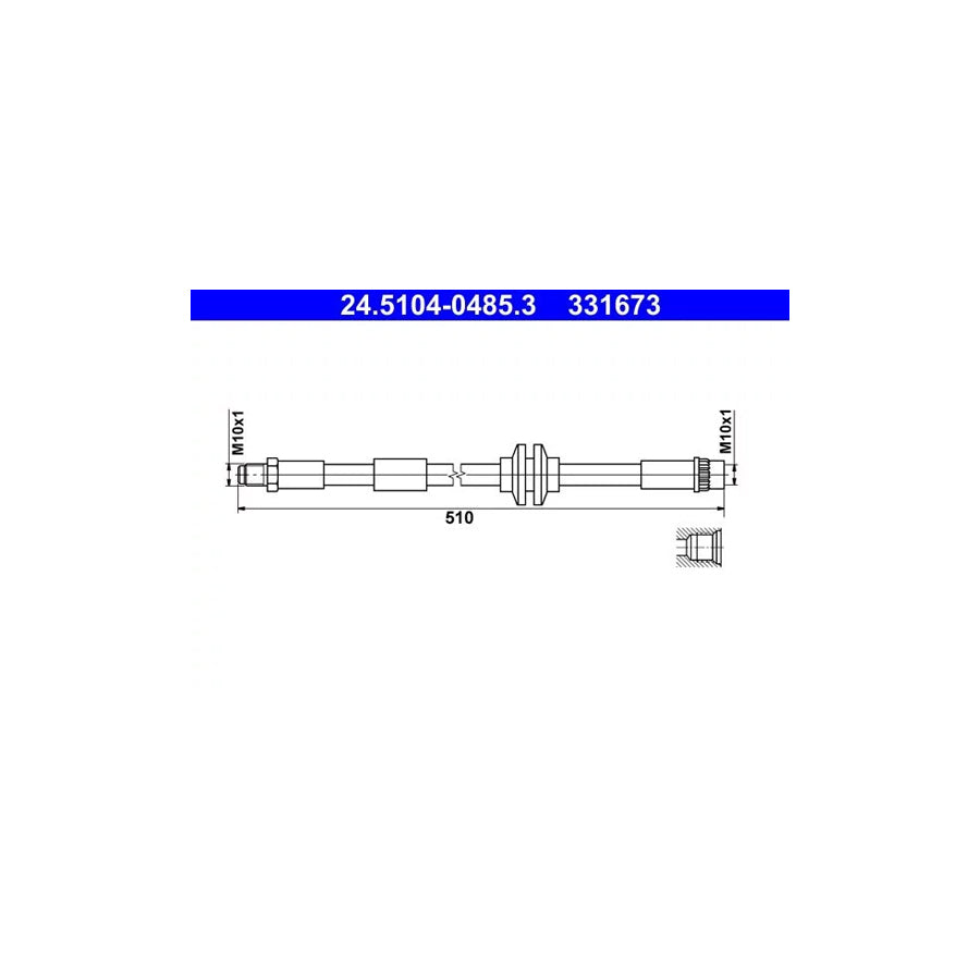 ATE 24.5104-0485.3 Brake Hose