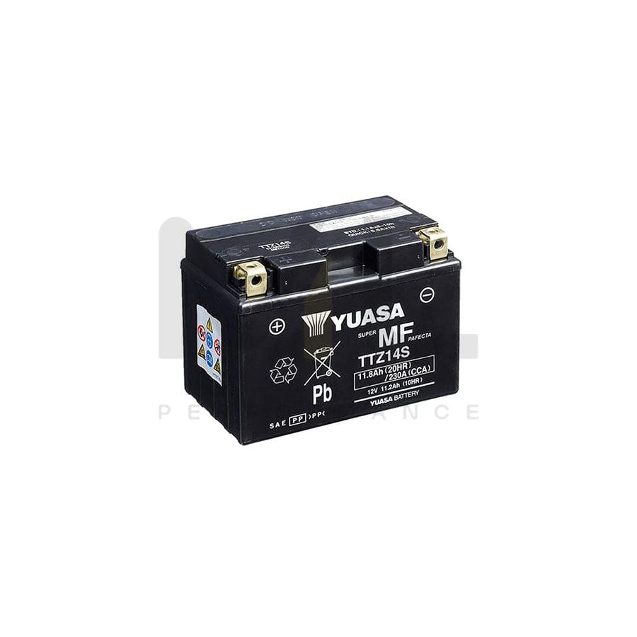 Yuasa TTZ14 12v VRLA Motorbike & Motorcycle Battery | ML Performance UK Car Parts