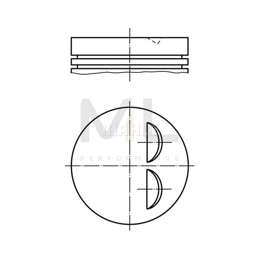 MAHLE ORIGINAL 503 72 02 Piston for PORSCHE 928 Coupe 96,0 mm, without cooling duct | ML Performance Car Parts