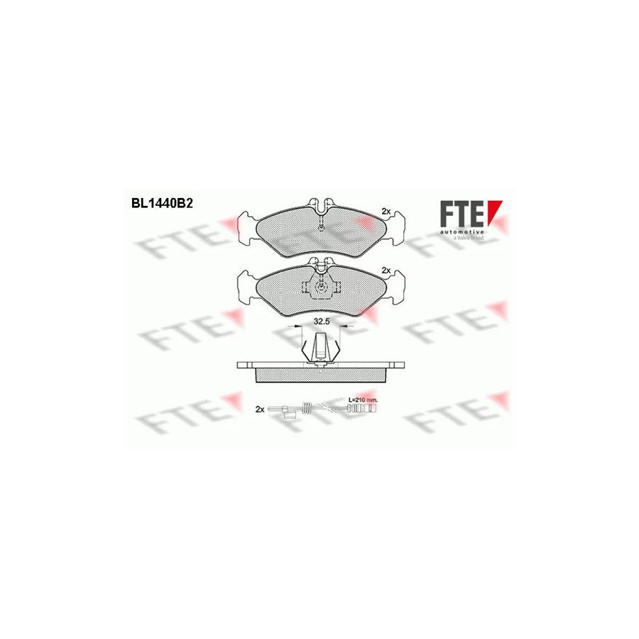 Fte 9010191 Brake Pad Set Suitable For Mercedes-Benz Sprinter | ML Performance UK Car Parts