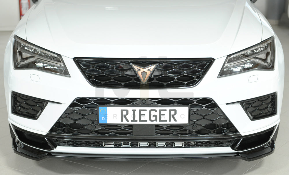 Rieger 00088227 SEAT 5FP Ateca Cupra Front Splitter 7 | ML Performance UK Car Parts