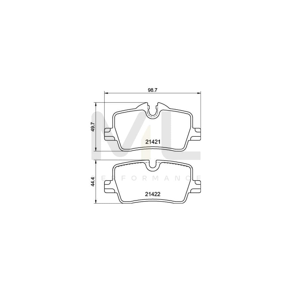 Brembo P 06 113 Brake Pad Set Prepared For Wear Indicator, With Anti-Squeak Plate, With Brake Caliper Screws | ML Performance Car Parts