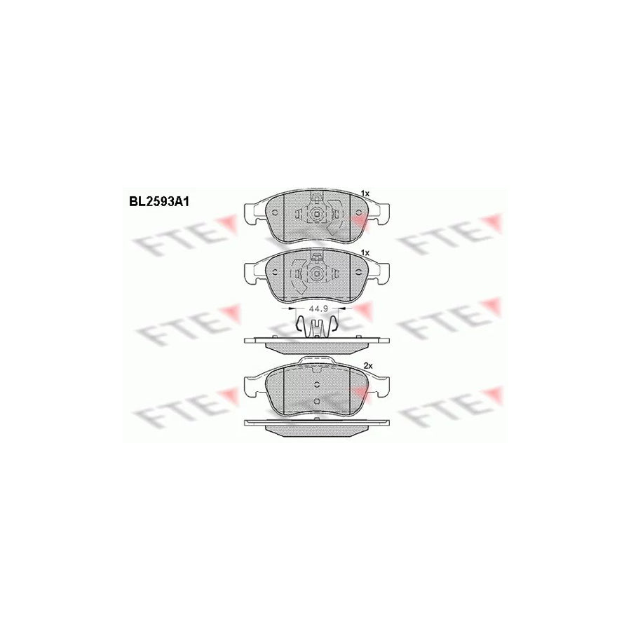 Fte BL2593A1 Brake Pad Set | ML Performance UK Car Parts