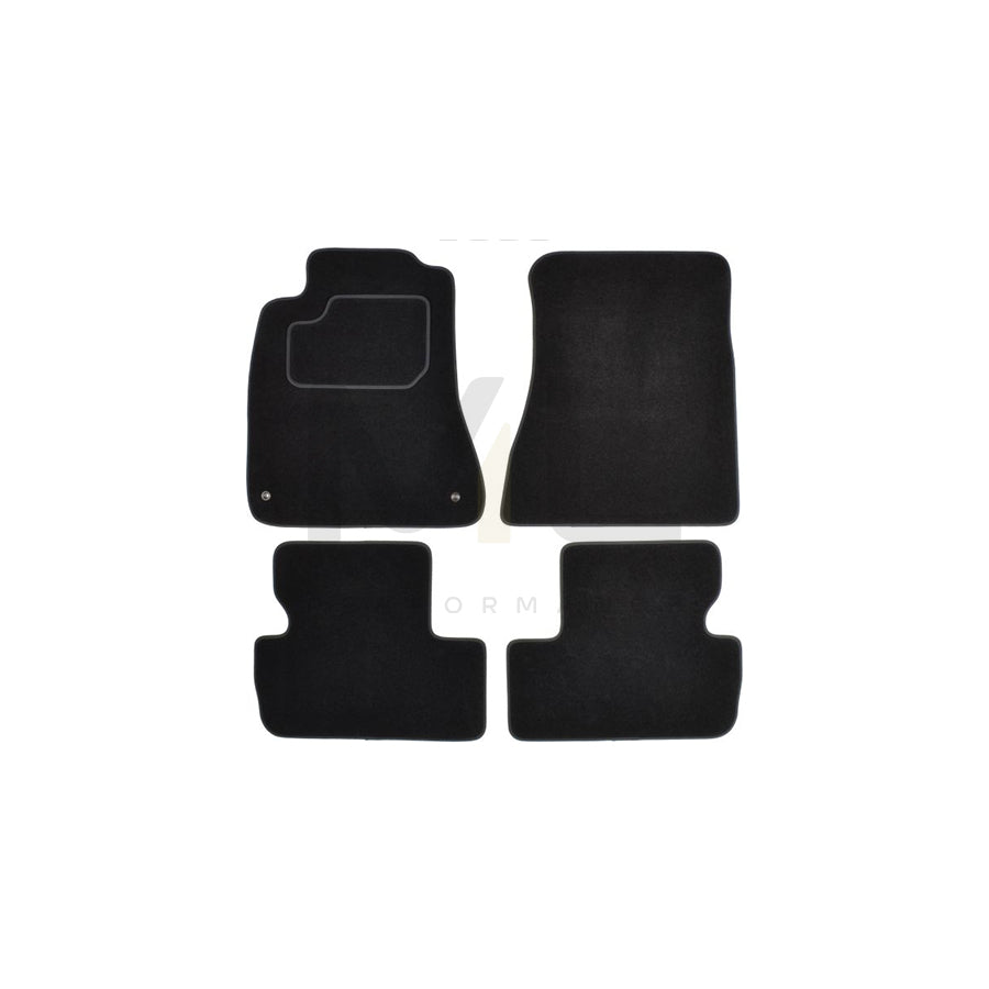 MAMMOOTH A041 LEX20 PRM 01 Floor mat set for LEXUS IS II Saloon (XE20) Textile, Front and Rear, Quantity: 4, Black | ML Performance Car Parts