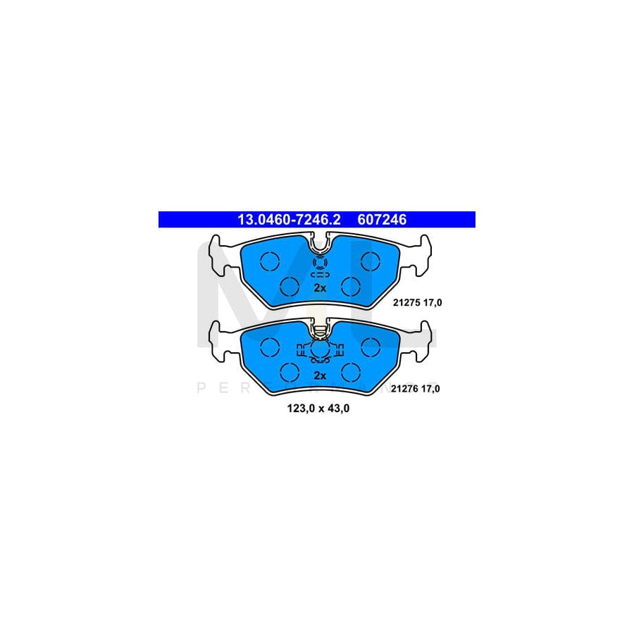 ATE 13.0460-7246.2 Brake pad set excl. wear warning contact, prepared for wear indicator | ML Performance Car Parts