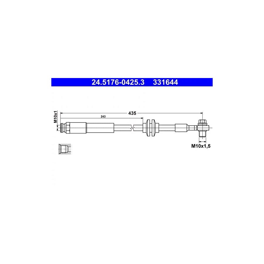 ATE 24.5176-0425.3 Brake Hose