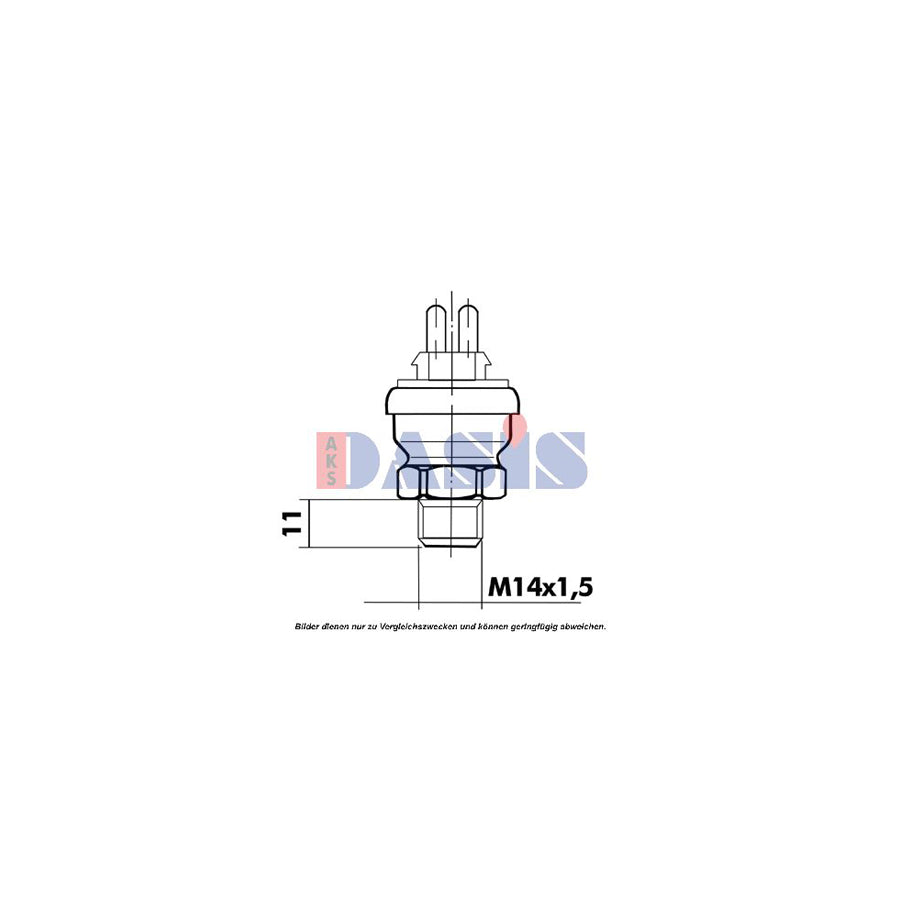 AKS Dasis 751067N Temperature Switch, Radiator Fan | ML Performance UK