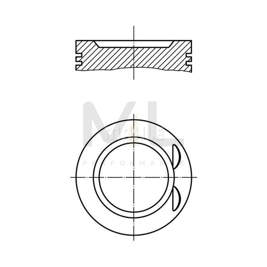 MAHLE ORIGINAL 022 06 00 Piston 79,5 mm, without cooling duct | ML Performance Car Parts