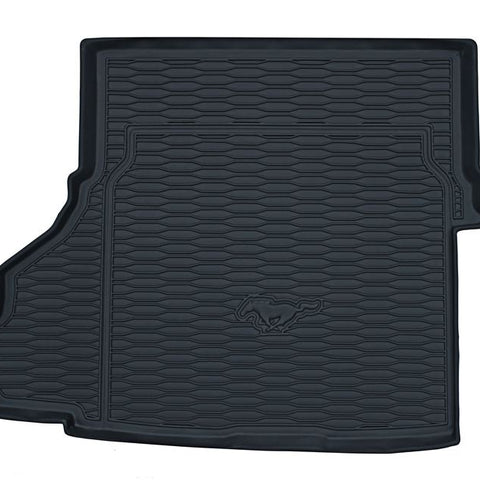 GENUINE FORD 5338723 MUSTANG ECOBOOST GT REAR RUBBER BOOT LINER MAT BLACK WITH LOGO 2015- ONWARDS | ML Performance UK