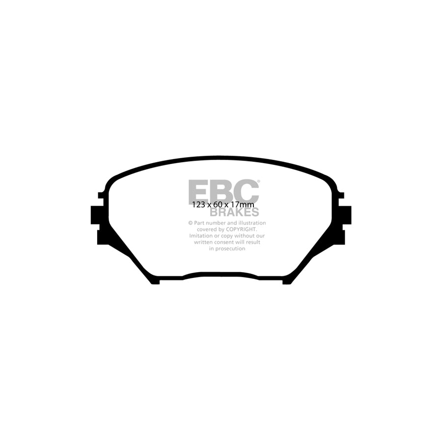 EBC PDKF2001 Toyota Rav 4 Ultimax Front Brake Pad & Plain Disc Kit - Akebono Caliper 2 | ML Performance UK Car Parts