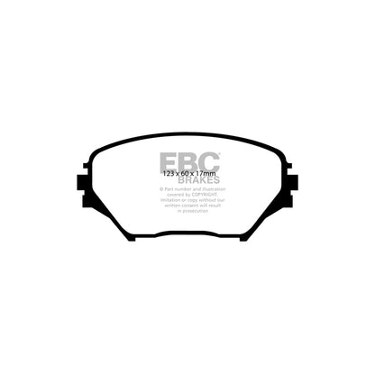 EBC PDKF2001 Toyota Rav 4 Ultimax Front Brake Pad & Plain Disc Kit - Akebono Caliper 2 | ML Performance UK Car Parts