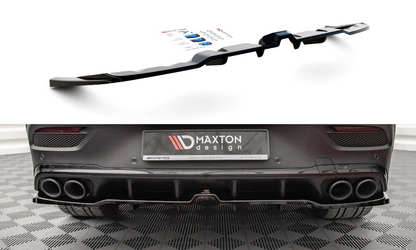 Maxton Design ME-GLE-C167-AMG-RD1T+RD2T Central Rear Splitter (with vertical bars) Mercedes Benz GLE-Class Coupe C167 | ML Performance UK Car Parts